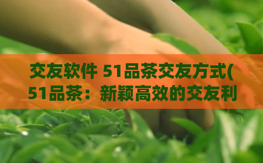 交友软件 51品茶交友方式(51品茶:新颖高效的交友利器)