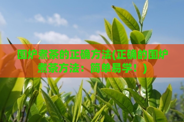 围炉煮茶的正确方法(正确的围炉煮茶方法:简单易学!)
