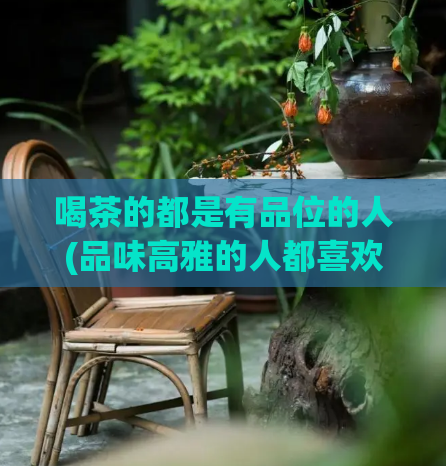 喝茶的都是有品位的人(品味高雅的人都喜欢茶。)