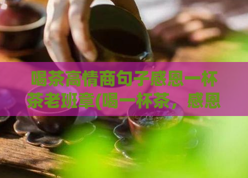 喝茶高情商句子感恩一杯茶老班章(喝一杯茶，感恩生活中的情感交流)