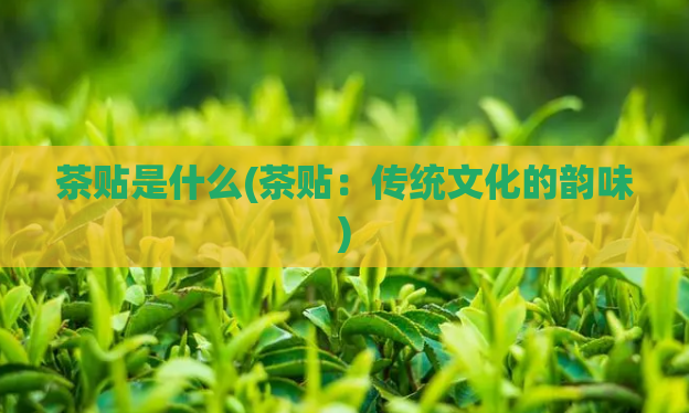 茶贴是什么(茶贴：传统文化的韵味)