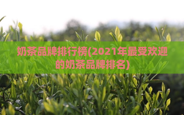 奶茶品牌排行榜(2021年最受欢迎的奶茶品牌排名)