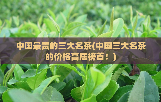 中国最贵的三大名茶(中国三大名茶的价格高居榜首!)