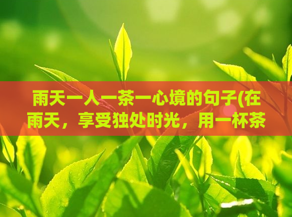 雨天一人一茶一心境的句子(在雨天,享受独处时光,用一杯茶静心沉淀)