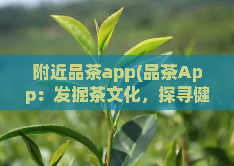 附近品茶app(品茶App：发掘茶文化，探寻健康生活秘诀)