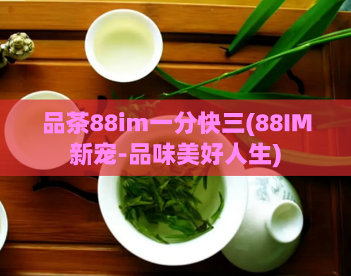 品茶88im一分快三(88IM新宠-品味美好人生)