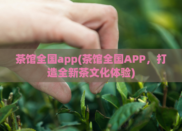 茶馆全国app(茶馆全国APP，打造全新茶文化体验)
