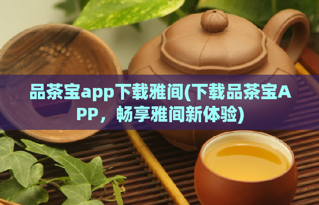 品茶宝app下载雅间(下载品茶宝APP，畅享雅间新体验)