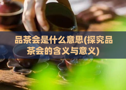 品茶会是什么意思(探究品茶会的含义与意义)