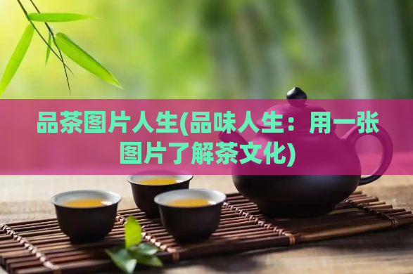 品茶图片人生(品味人生：用一张图片了解茶文化)