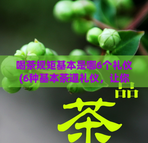 喝茶规矩基本是哪6个礼仪(6种基本茶道礼仪，让你喝茶更有气质)