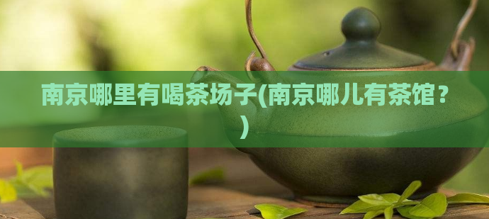 南京哪里有喝茶场子(南京哪儿有茶馆?)