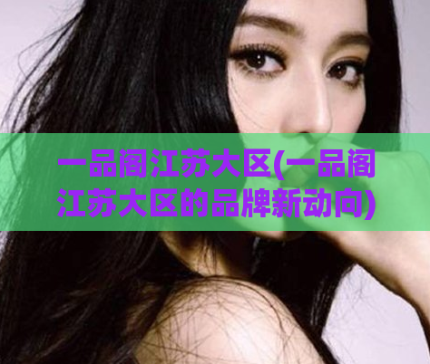 一品阁江苏大区(一品阁江苏大区的品牌新动向)