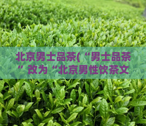 北京男士品茶(“男士品茶”改为“北京男性饮茶文化”)