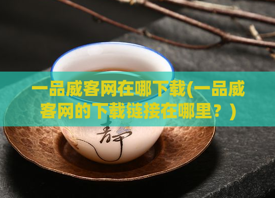 一品威客网在哪下载(一品威客网的下载链接在哪里？)