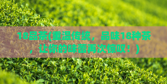 18品茶(重温传统，品味18种茶，让你的味蕾再次惊叹！)