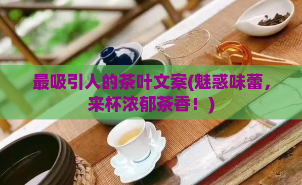 最吸引人的茶叶文案(魅惑味蕾，来杯浓郁茶香！)
