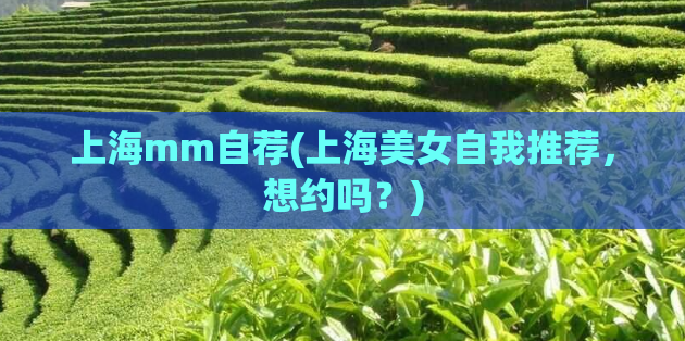 上海mm自荐(上海美女自我推荐，想约吗？)