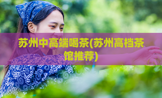 苏州中高端喝茶(苏州高档茶馆推荐)