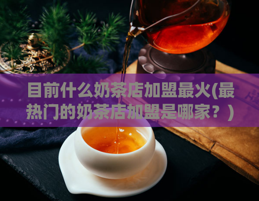 目前什么奶茶店加盟最火(最热门的奶茶店加盟是哪家？)