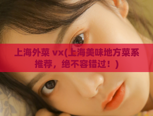 上海外菜 vx(上海美味地方菜系推荐，绝不容错过！)