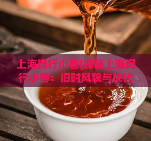 上海闵行小巷(探秘上海闵行小巷：旧时风貌与现代魅力)