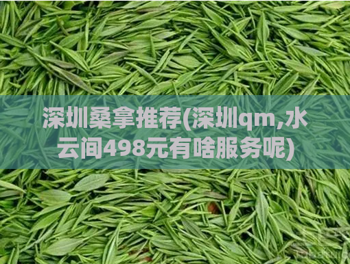 深圳桑拿推荐(深圳qm,水云间498元有啥服务呢)