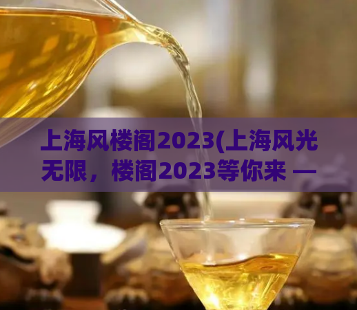 上海风楼阁2023(上海风光无限，楼阁2023等你来 —— 一个诱人的新旅游目的地)