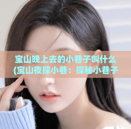 宝山晚上去的小巷子叫什么(宝山夜探小巷：探秘小巷子的故事)