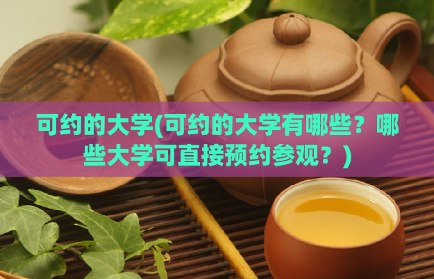 可约的大学(可约的大学有哪些？哪些大学可直接预约参观？)