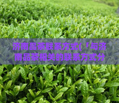 济南品茶联系方式(「与济南品茶相关的联系方式分享」)