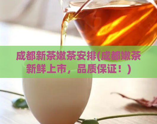 成都新茶嫩茶安排(成都嫩茶新鲜上市,品质保证!)