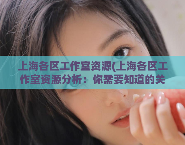 上海各区工作室资源(上海各区工作室资源分析：你需要知道的关键信息)