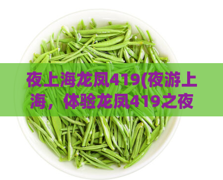 夜上海龙凤419(夜游上海，体验龙凤419之夜)