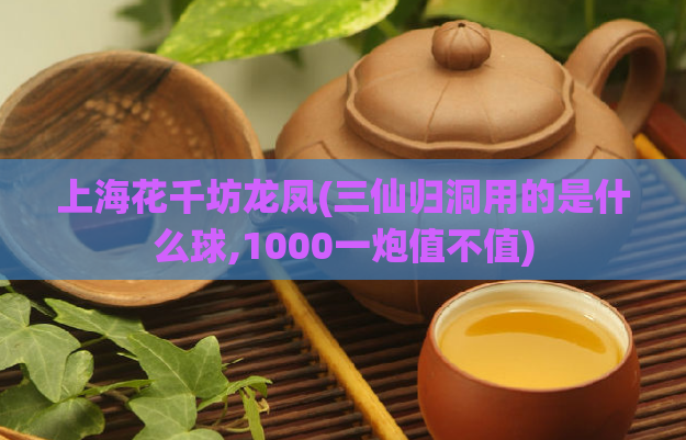 上海花千坊龙凤(三仙归洞用的是什么球,1000一炮值不值)