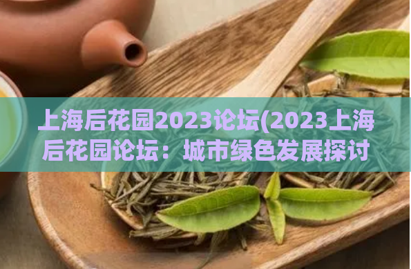 上海后花园2023论坛(2023上海后花园论坛：城市绿色发展探讨)