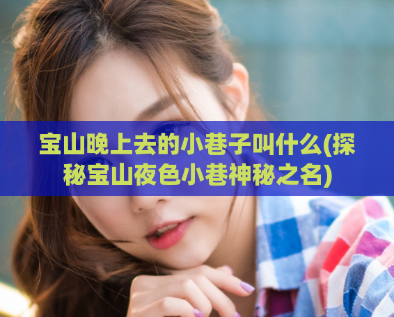 宝山晚上去的小巷子叫什么(探秘宝山夜色小巷神秘之名)