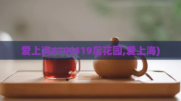 爱上海419(419后花园,爱上海)