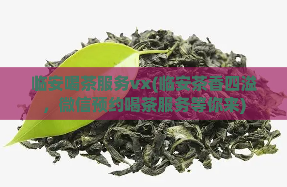临安喝茶服务vx(临安茶香四溢,微信预约喝茶服务等你来)