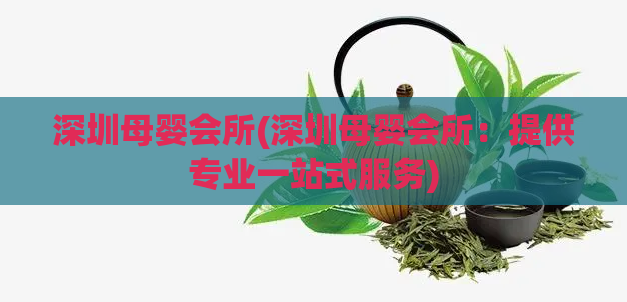 深圳母婴会所(深圳母婴会所：提供专业一站式服务)