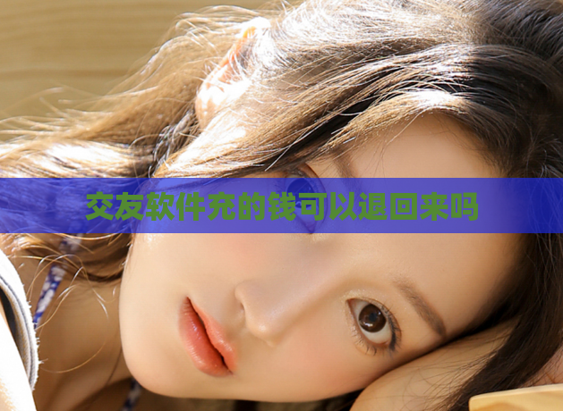 交友软件充的钱可以退回来吗