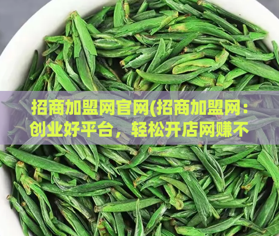 招商加盟网官网(招商加盟网：创业好平台，轻松开店网赚不停)
